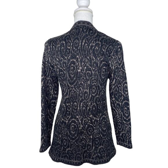 Simply Natural Women's Rose Cardigan Sweater Charcoal Size S Alpaca - Picture 2 of 6